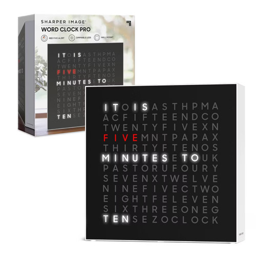 Sharper image led word clock - led,