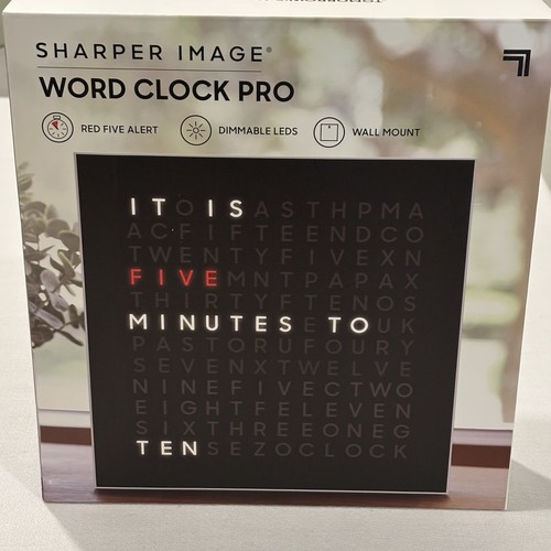 Sharper image word clock pro - sharper,