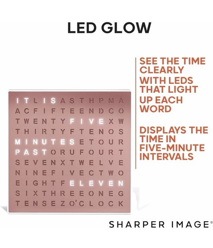 Led word digital clock 75 - digital, clock,