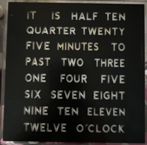 Led word desk clock x - desk,