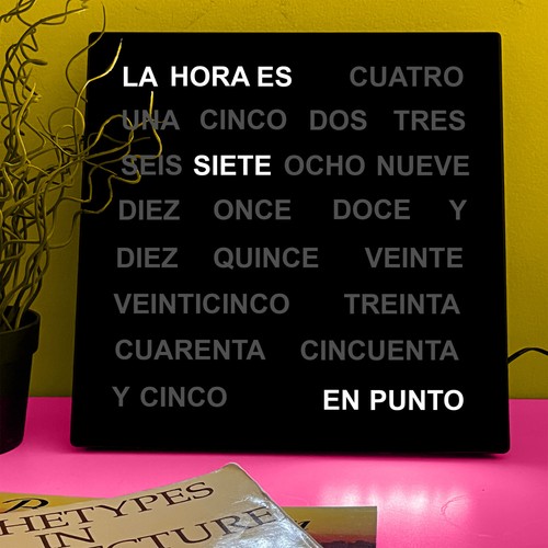 Spanish led word - spanish, desk