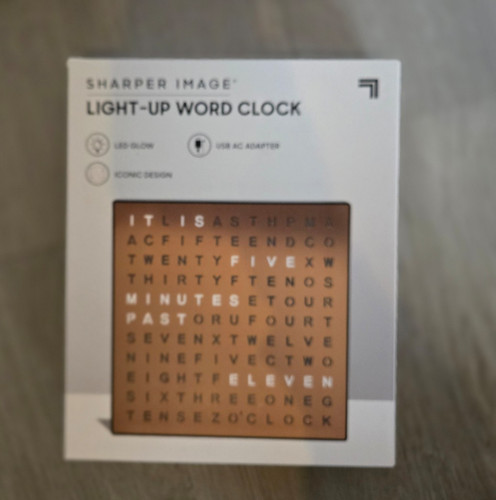 Sharper image word clock usb - image,