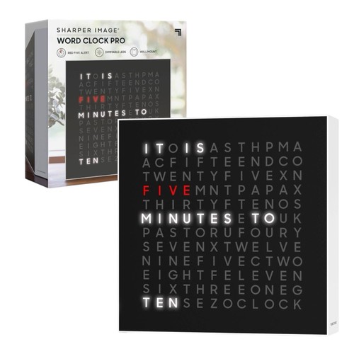 Sharper image word clock - word, pro