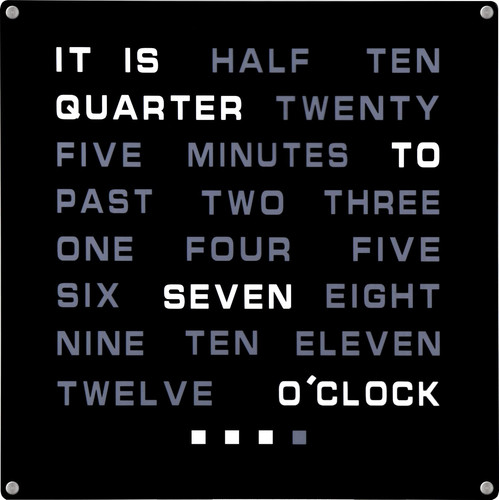 Led word clock - led,