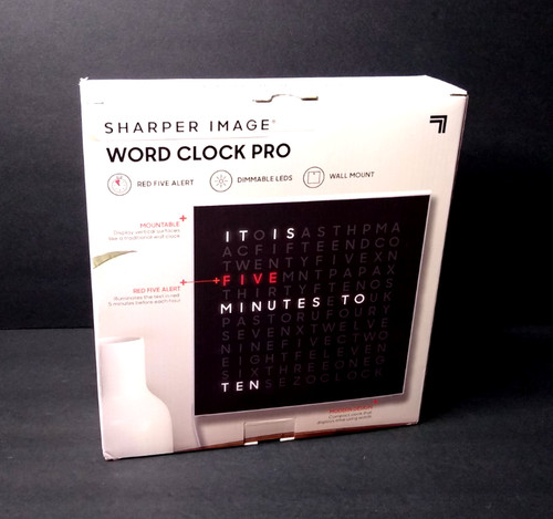 Sharper image word clock - sharper,